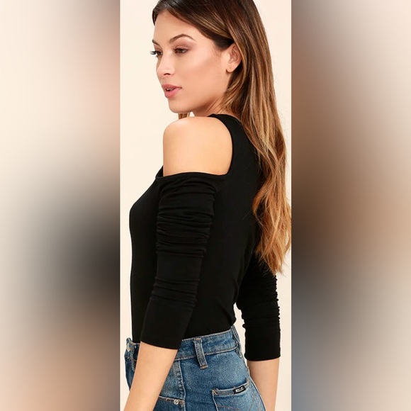 Project Social T Black longsleeve top. Size small - Picture 3 of 5